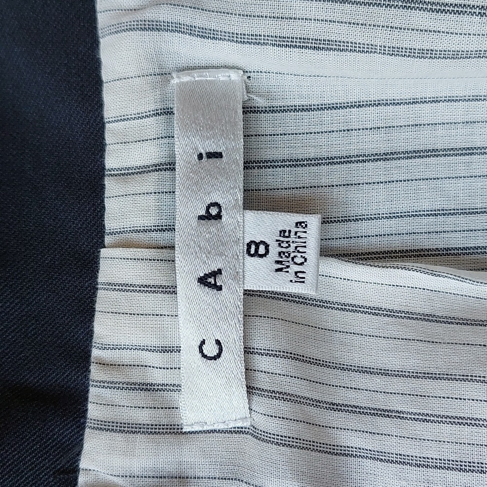 CAbi 3/4 Sleeve Dark Blue Suit Jacket - Picture 4 of 9